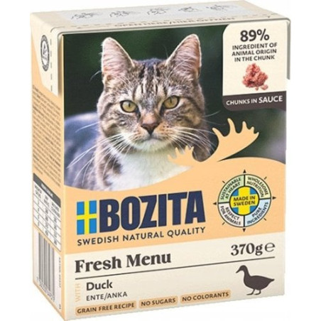 Mangime umido bozita anatra in salsa per gatti 370g