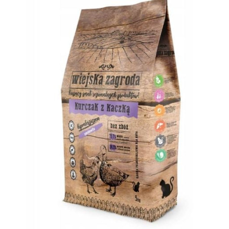 Mamgime secco wiejska zagroda country farm pollo e anatra secco per