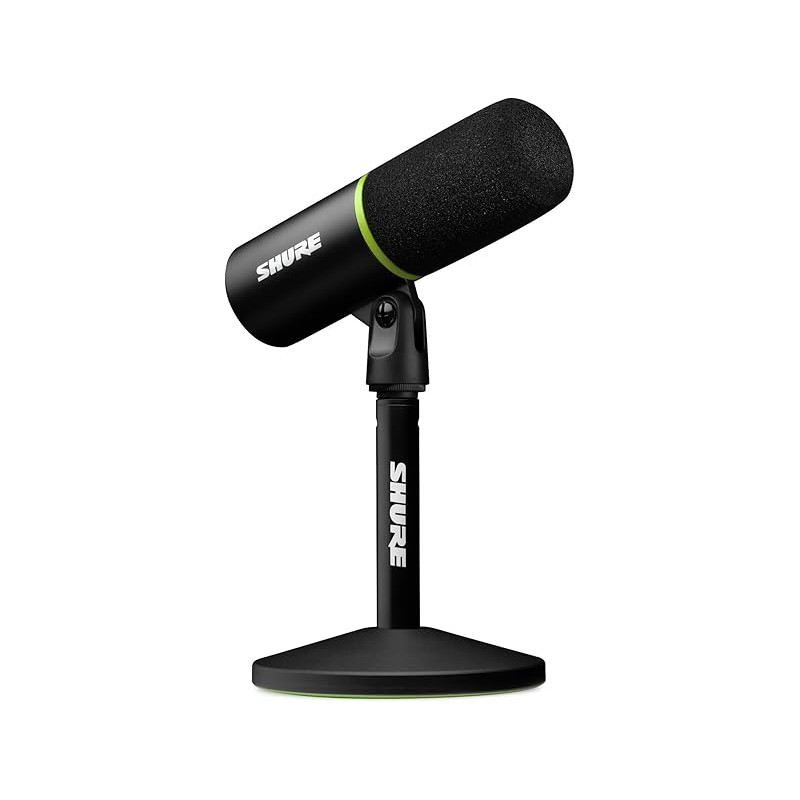 Microfono shure mv6 cardioid usb-c cardioid dynamic per game