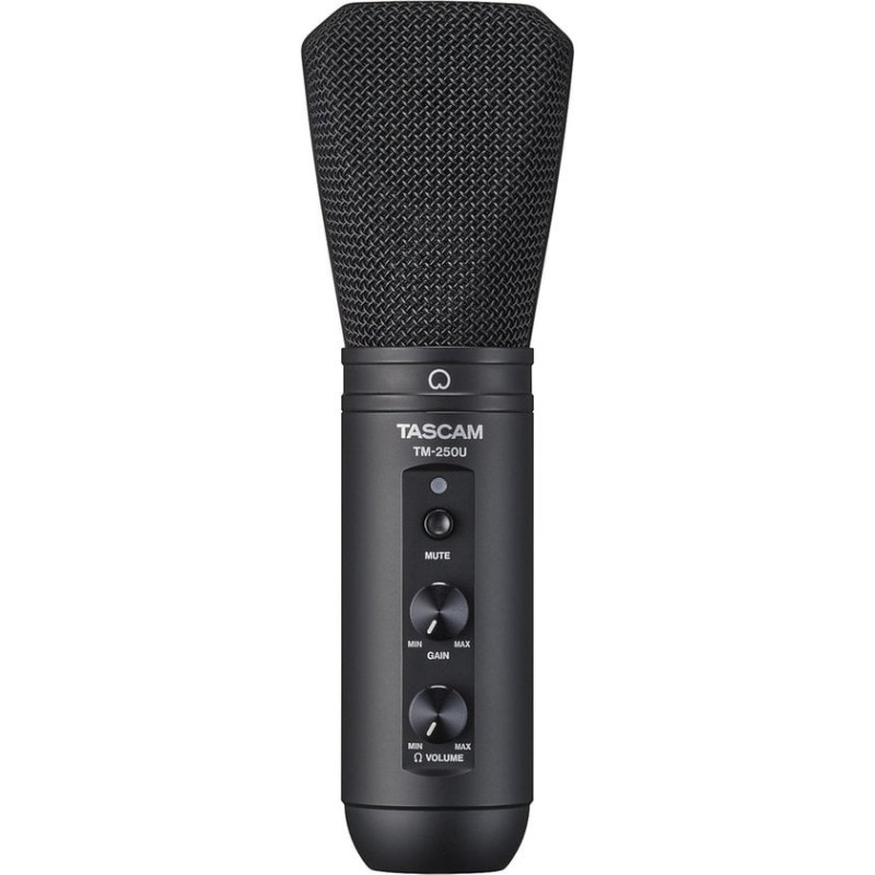Microfono tascam podcast usb-c a condensatore 193ma nero [tm-250u]