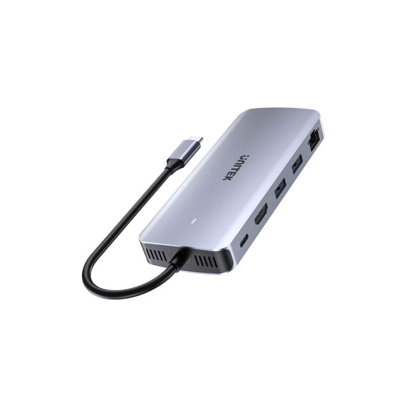 Hub usb-c unitek active 6in1 100w con 2 porte usb-a 3.2 [d1120a01]