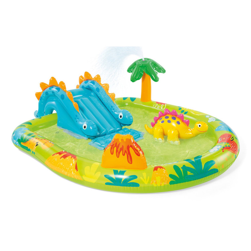 Piscina gonfiabile intex petit dino 191x152x58cm multicolore [57166]