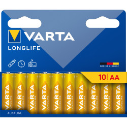 Pile alcalino varta longlife aa 1.5v 10pz [var]