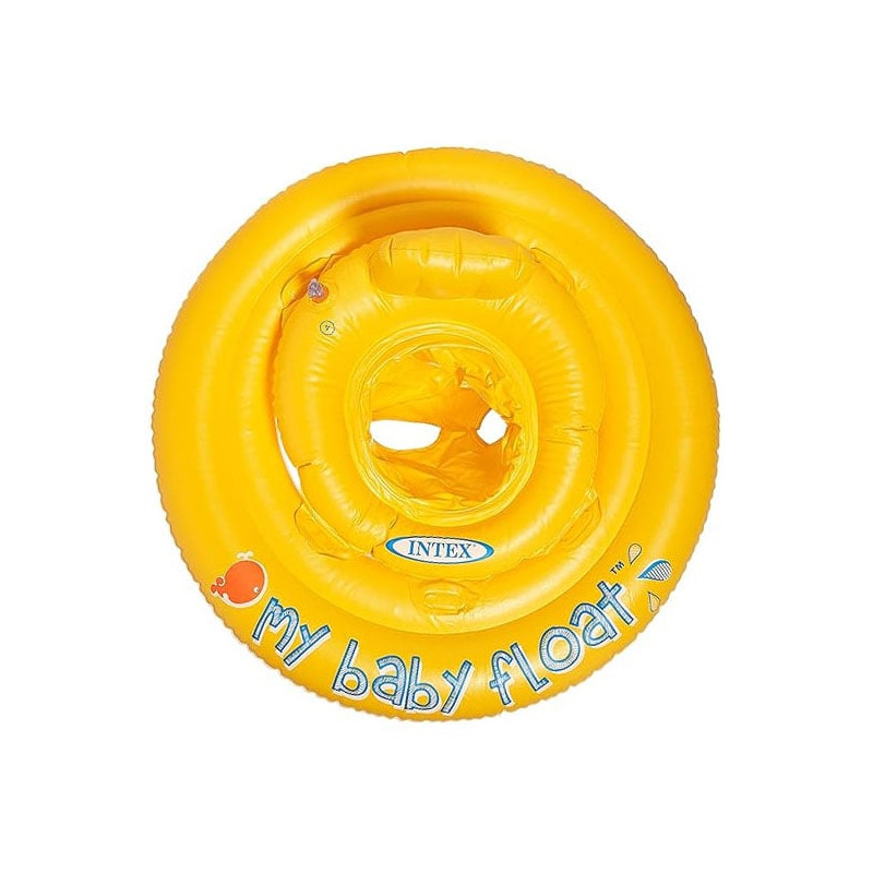 Salvagente gonfiabile intex my baby float 70cm giallo [56585]