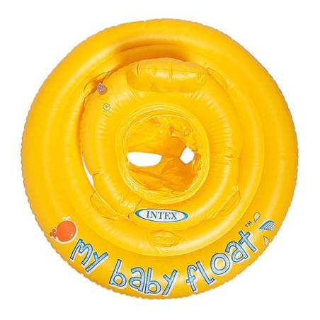 Salvagente gonfiabile intex my baby float 70cm giallo [56585]