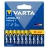 Pile alcalina varta longlife power aaa pack 10 [var]