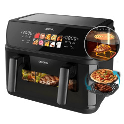Friggitrice ad aria cecotec cecofry duoheat 10000 10l 2800w nero