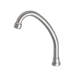 Canna lavelli in ottone cromato monoforo sassi mm.18 [sassi ]