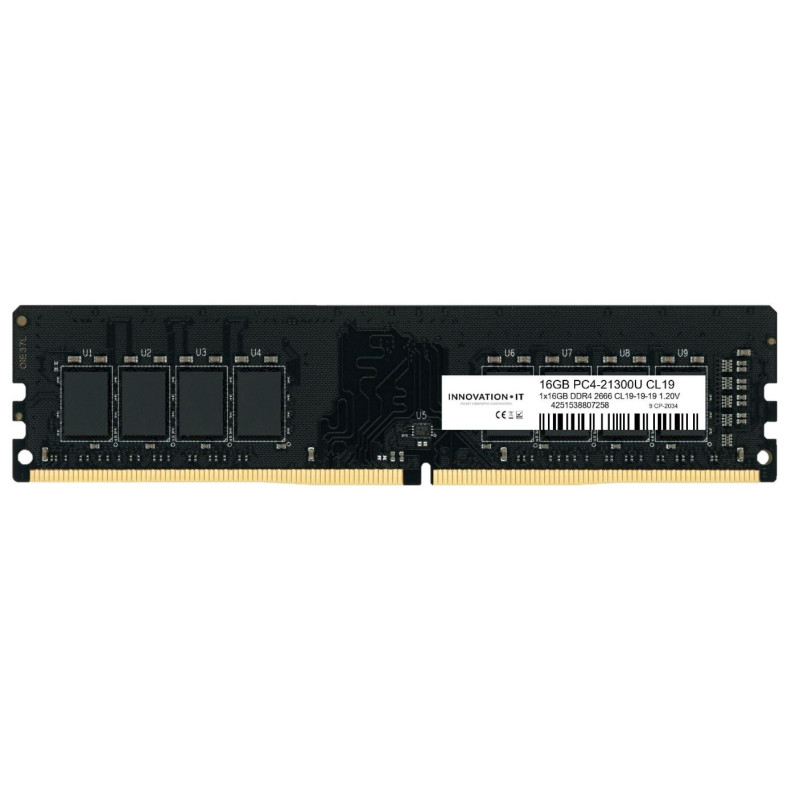 Ram dimm ddr4 16gb innovation it 3200mhz cl22 1.2v nero [4251538811088]
