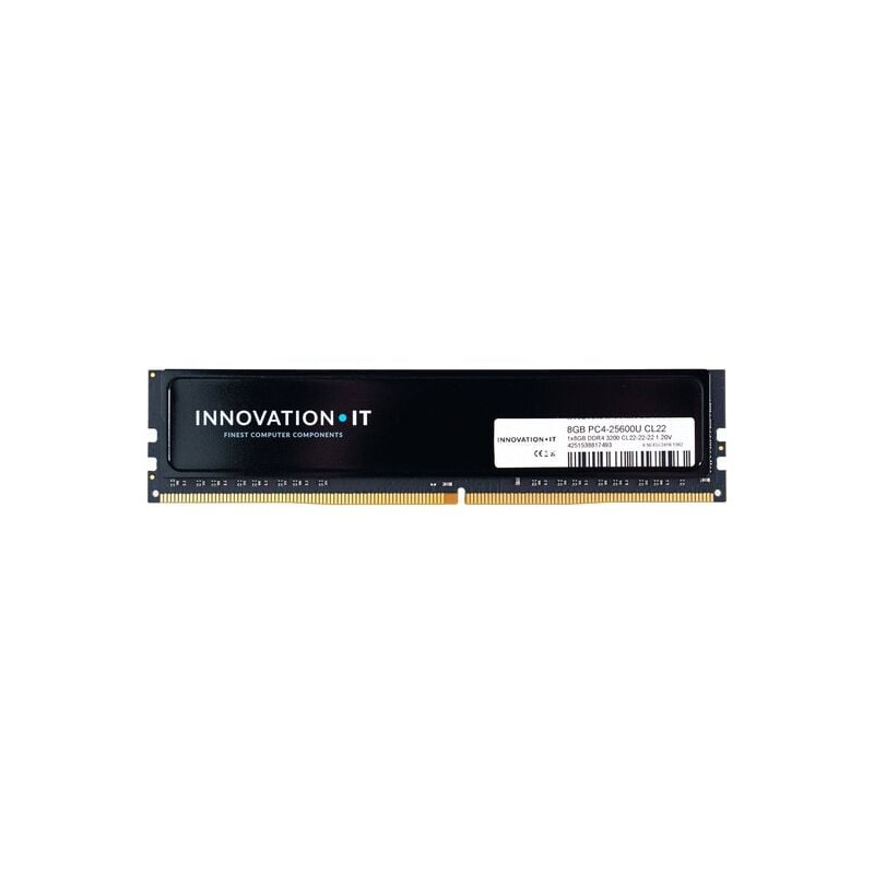 Ram dimm ddr4 8gb innovation it 3200mhz cl22 1.2v nero [4251538817493]
