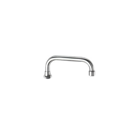 Canna lavelli in ottone cromato ad u sassi mm.18 cm.20 [sassi ]