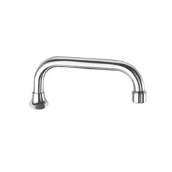 Canna lavelli in ottone cromato ad u sassi mm.18 cm.25 [sassi ]