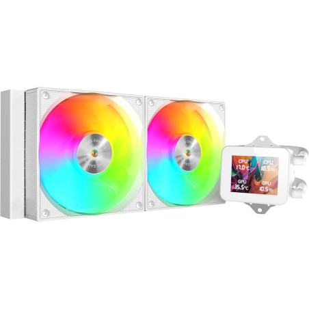 Dissipatore cpu a liquido mars gaming ml-vision240w, liquid cooling