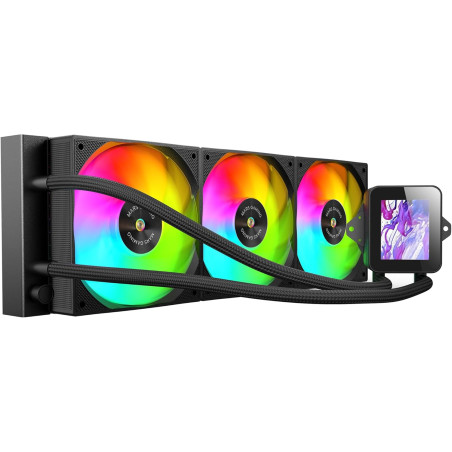 Dissipatore cpu a liquido mars gaming ml-vision360, liquid cooling