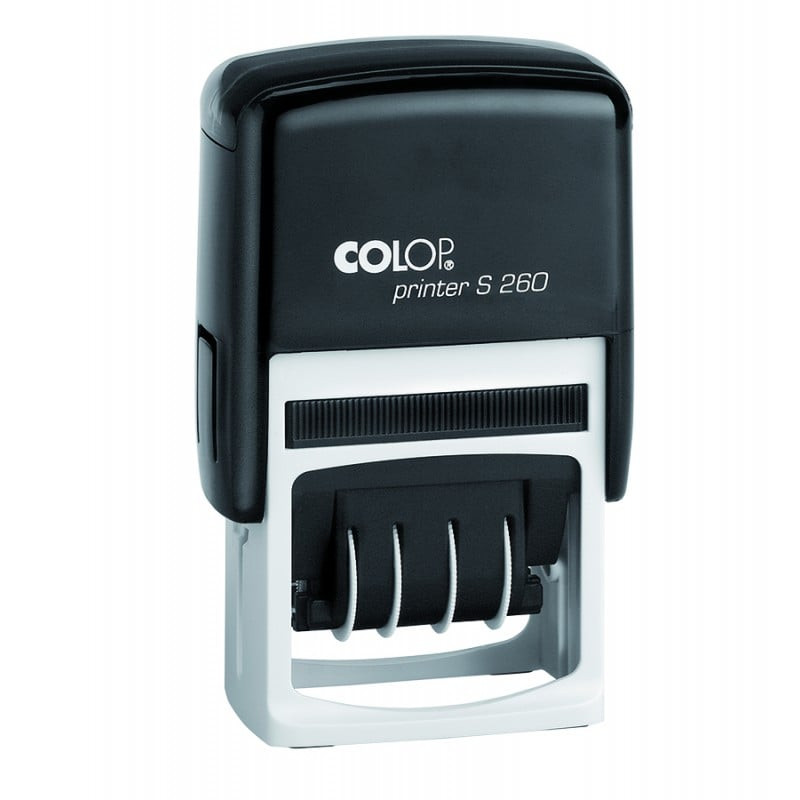 Timbro autoinchiostrante colop s260 4mm 25x45mm nero [s260]