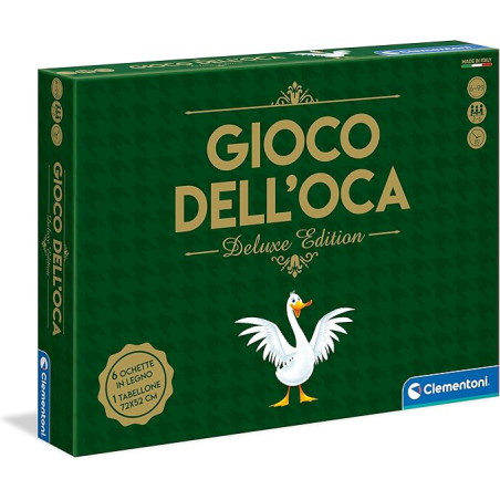 Gioco da tavolo clementoni 16632 deluxe edition: gioco dell'oca