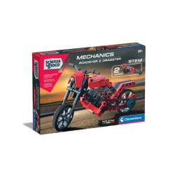 Set di costruzioni clementoni 19333 scienza e gioco: roadster e dragster