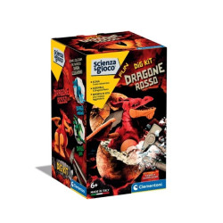 Gioco scientifico clementoni 19321 scienza e gioco: dig kit dragone