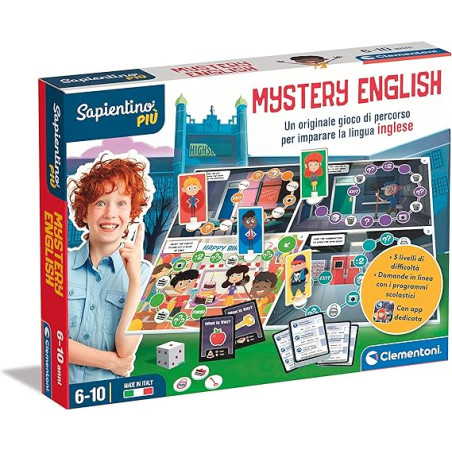 Gioco educativo clementoni 16642 sapientino: mystery english multicolore
