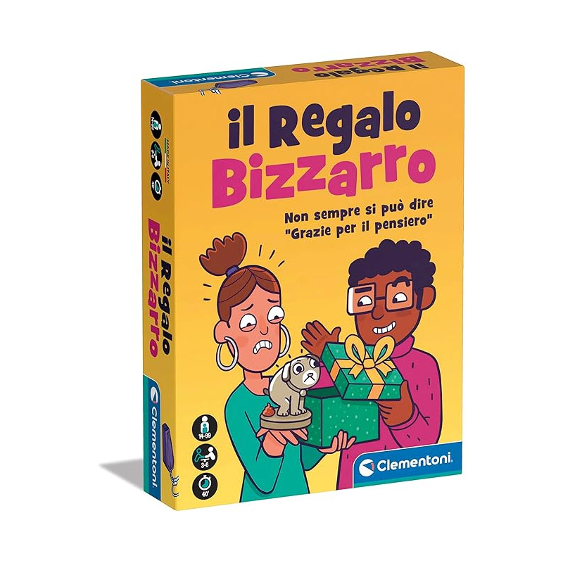 Gioco di societa' clementoni 16777 il regalo bizzarro multicolore