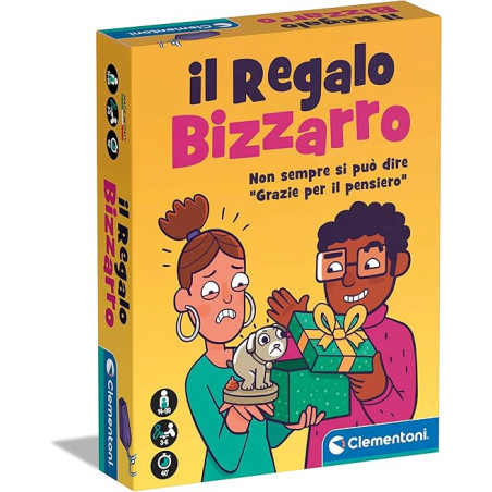Gioco di societa' clementoni 16777 il regalo bizzarro multicolore