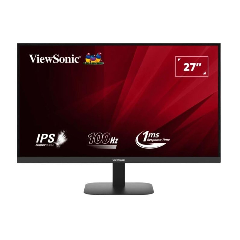Monitor led 27" viewsonic va2708-2k-hd quad hd 2560Ã?1440p/1ms/classe