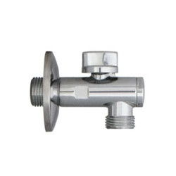 Rubinetto lavatrice squadra chiusura a leva 1/2"-3/8"