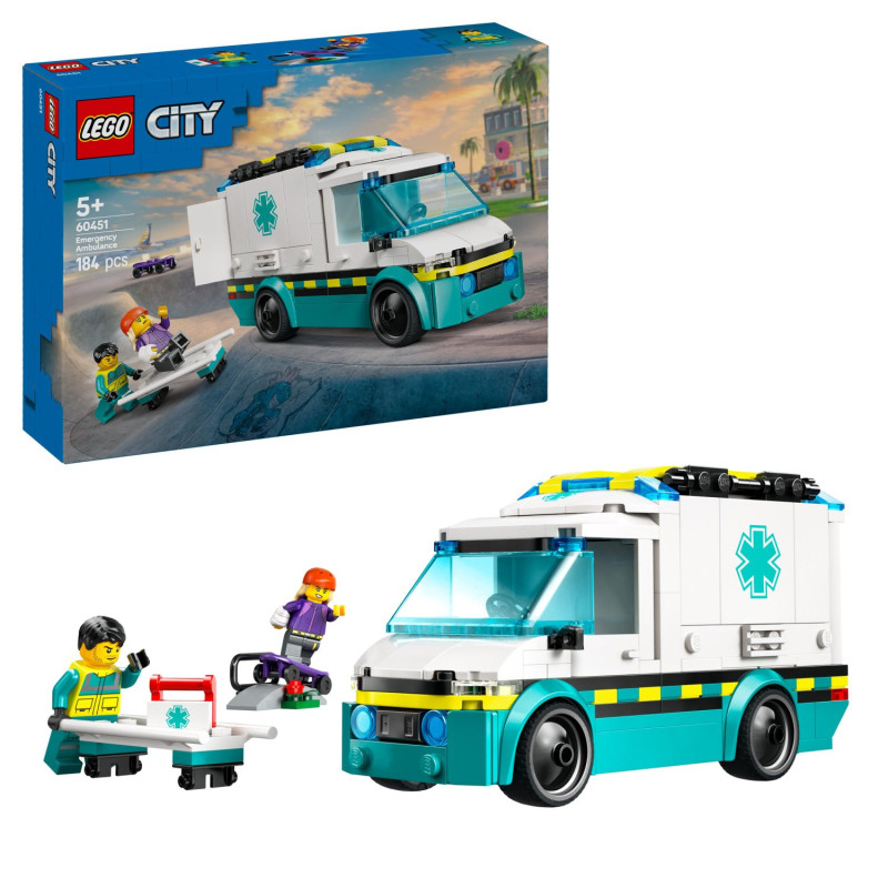 Lego city 60451 ambulanza di emergenza