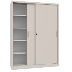 Armadio archiviazione ante scorrevoli metalliche 150x45x200h [s15a-s1212]