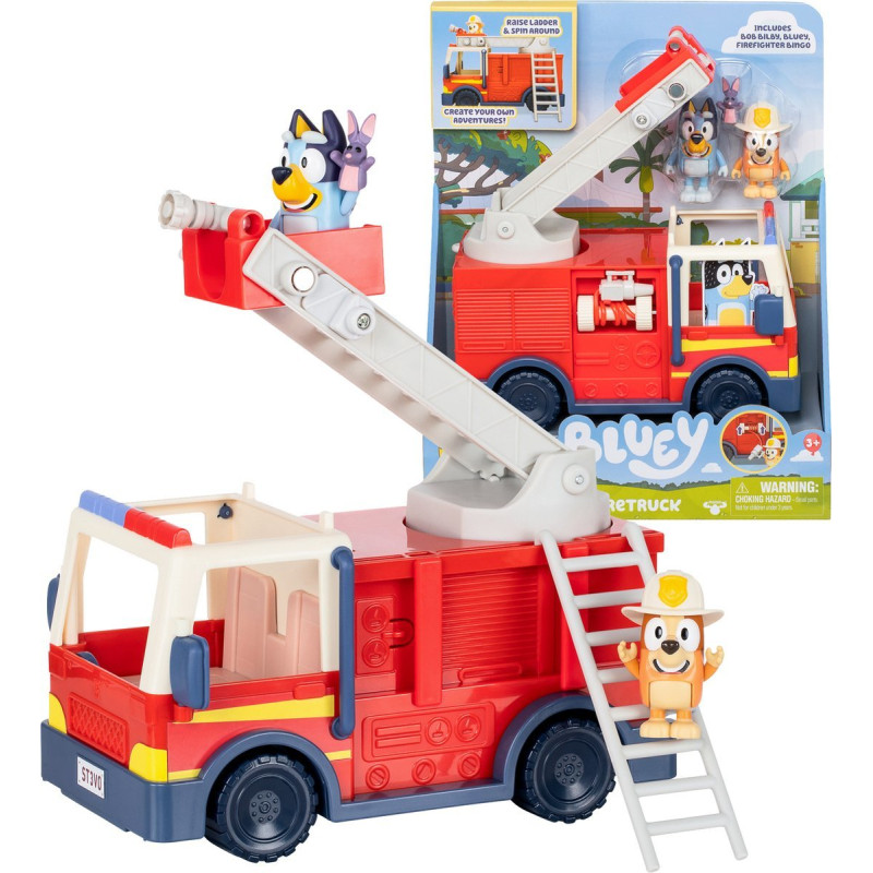 Giocattolo moose toys bluey fire truck camion dei pompieri in plastica
