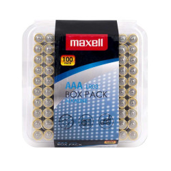 Pile maxell lr03 mini stilo aaa alcalino 1.5v 100pz