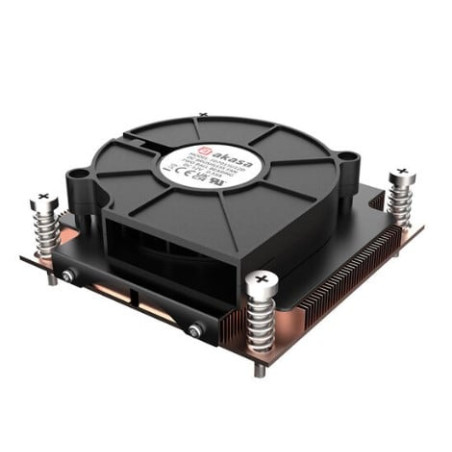 Dissipatore cpu a ventola akasa 1u intel lga 1700 28mm rame