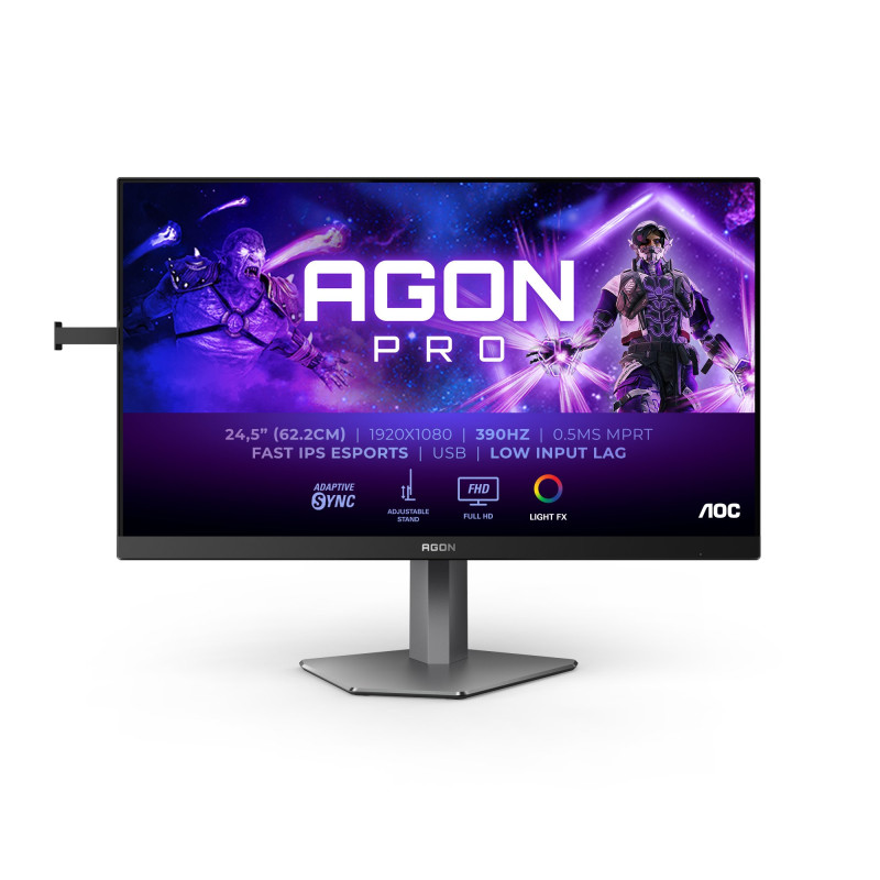 Monitor lcd 24.5'' aoc agon pro da gioco full hd 1920 x 1080p/0.3ms/classe