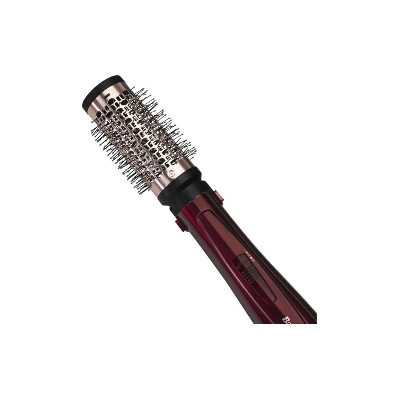Spazzola babyliss per capelli umidi/asciutti 1000w rosso scuro/nero