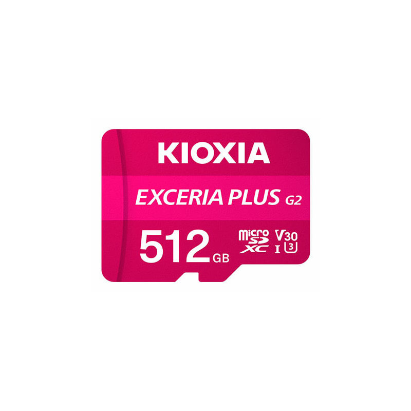 512gb scheda microsdxc kioxia exceria plus classe 10 100mbps/90mbps