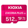 512gb scheda microsdxc kioxia exceria plus classe 10 100mbps/90mbps