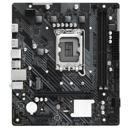 Scheda madre asrock h610m-h2/m.2 atx 2xddr4 nero [h610m-h2/m.2]