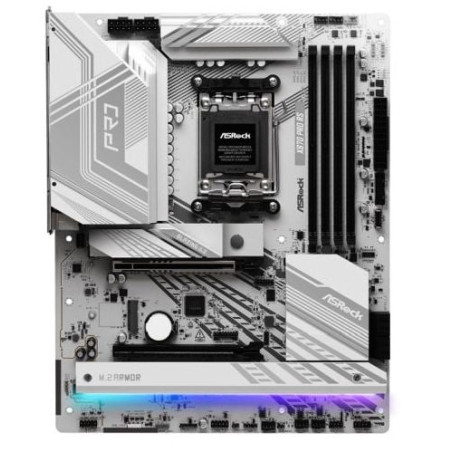 Scheda madre asrock x870 pro rs am5 atx 4xddr5 bianco [x870 pro rs]