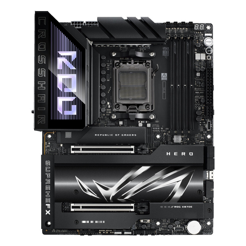 Scheda madre amd asus rog crosshair x870e hero am5 atx 4xddr5 nero