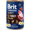 Mangime umido brit premium by nature tacchino con fegato per cane