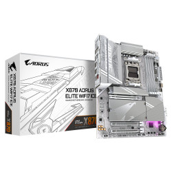 Scheda madre gigabyte x870 a elite wf7 ice cpu amd ryzen 4xddr5 bianco