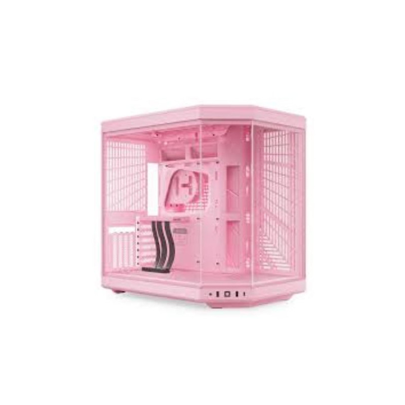 case hyte y70 midi-tower, tempered glass- strawberry milk