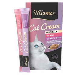 Cibo umido per gatti miamor crema pollo con verdure 24x15g