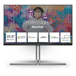 Monitor led 31.5'' aoc u32u3cv 4k uhd 3840x2160/4ms/classe