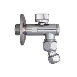 Rubinetto sottolavabo con snodo ottone cromato 1/2" [fornaraspa