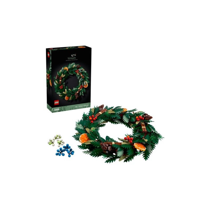 Lego icons wreath multicolore 1194pz [10340]