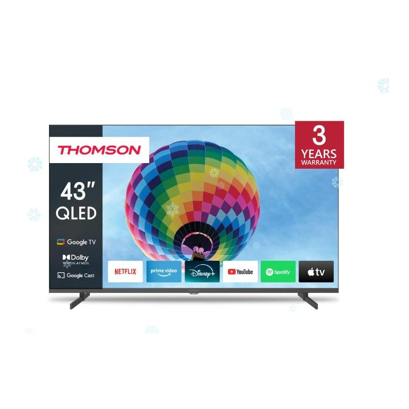 Tv led 43" thomson 43qg4s14 google tv 4k qled [43qg4s14]