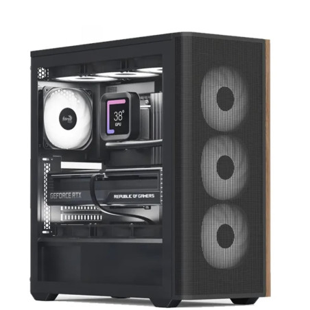Case aerocool d501a-g-bk-v2 (nero/legno) [accm-ds01043.11]
