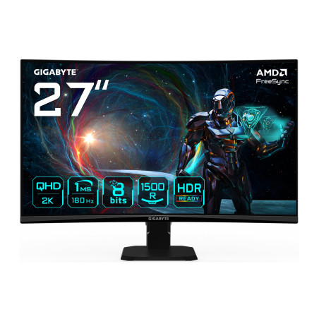 Monitor led 27" gigabyte gs27qca 180hz qhd [gs27qca]