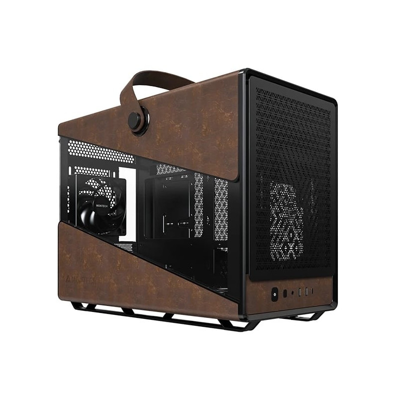 Case montech heritage (nero/marrone, vetro temperato) [heritage (b)]
